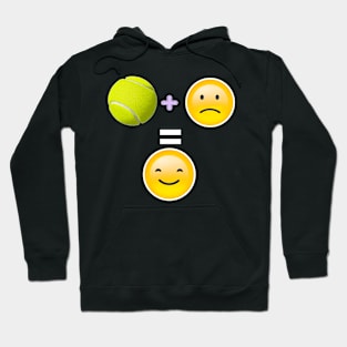 Tennis plus sad equals happy Hoodie